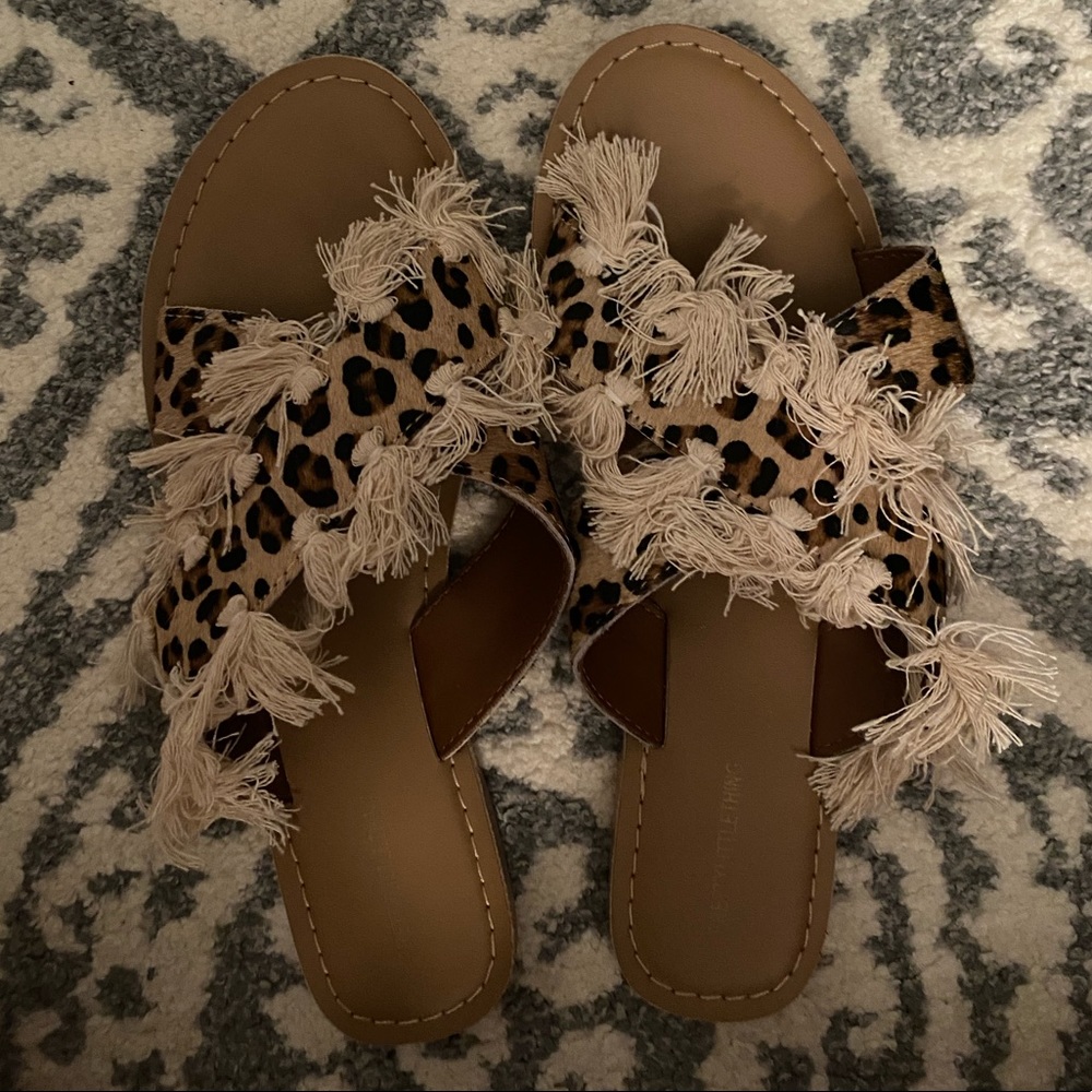 Cheetah sandals